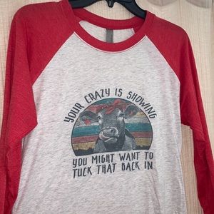 Comfy Cow 3/4 sleeve shirt